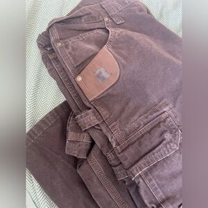 Men’s brown wrangler work pants